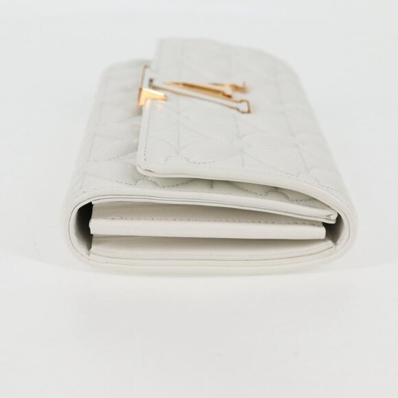 LOUIS VUITTON Flower Portefeuille Capsine Wallet White M11417 LV Auth ac3766SAM - Picture 5 of 16